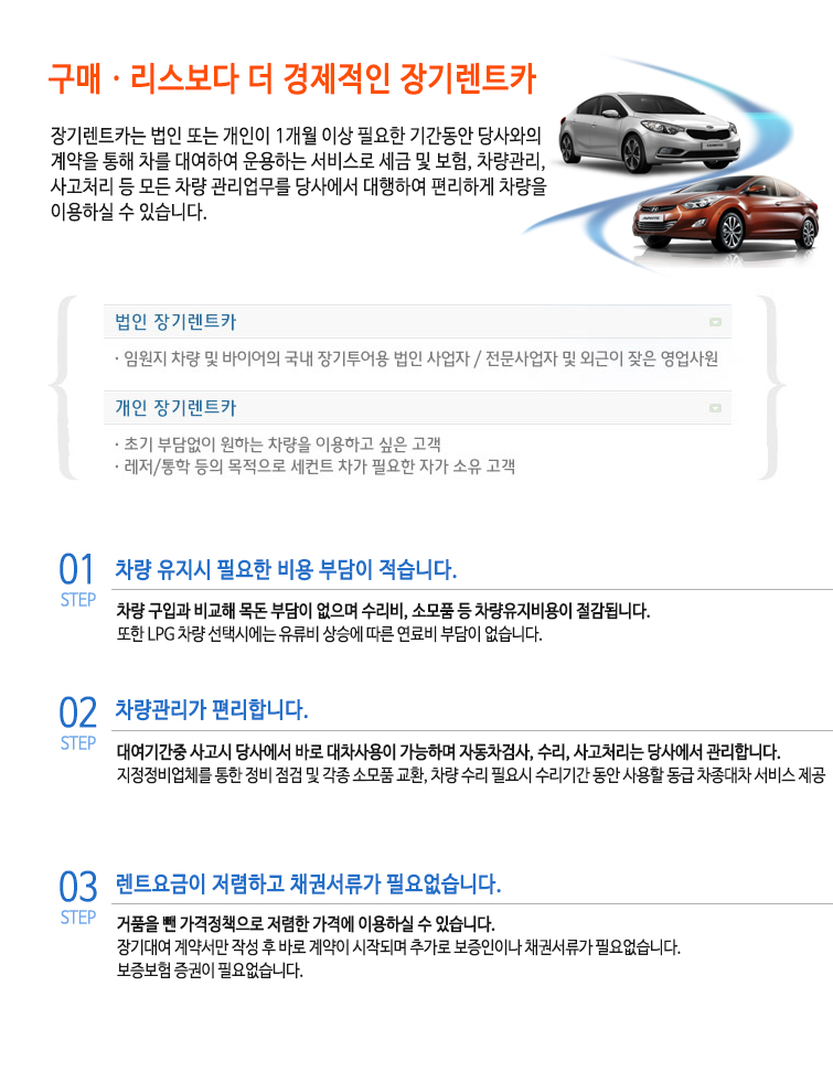 장기렌트안내